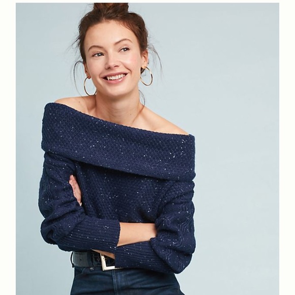 NWT Micheal Stars confetti off shoulder sweater - Picture 1 of 4